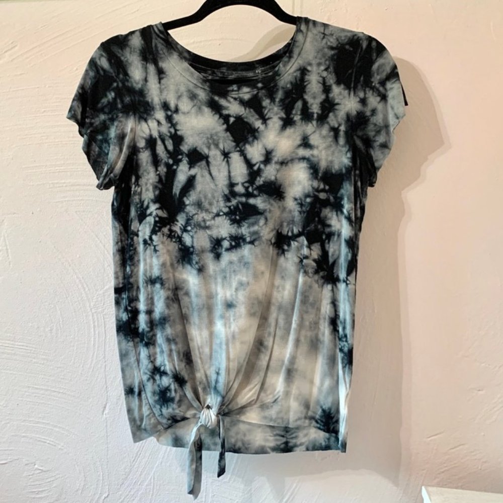 American Eagle Soft & Sexy Tie-Dye Black T-Shirt